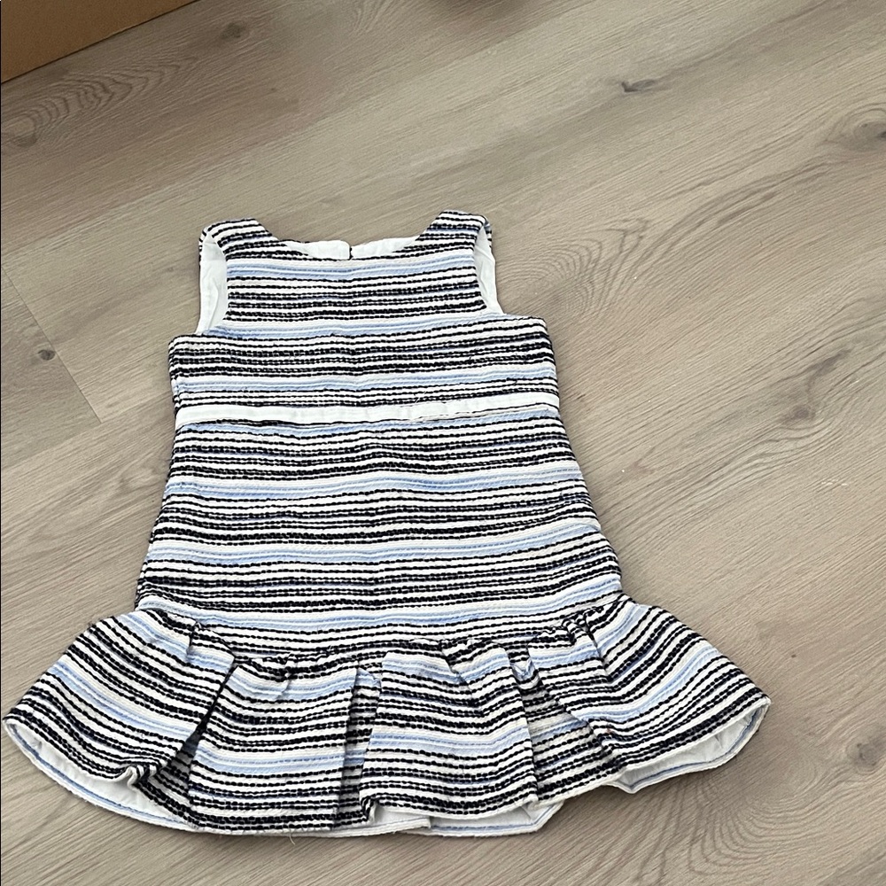 Janie and Jack Black and White Striped Dress